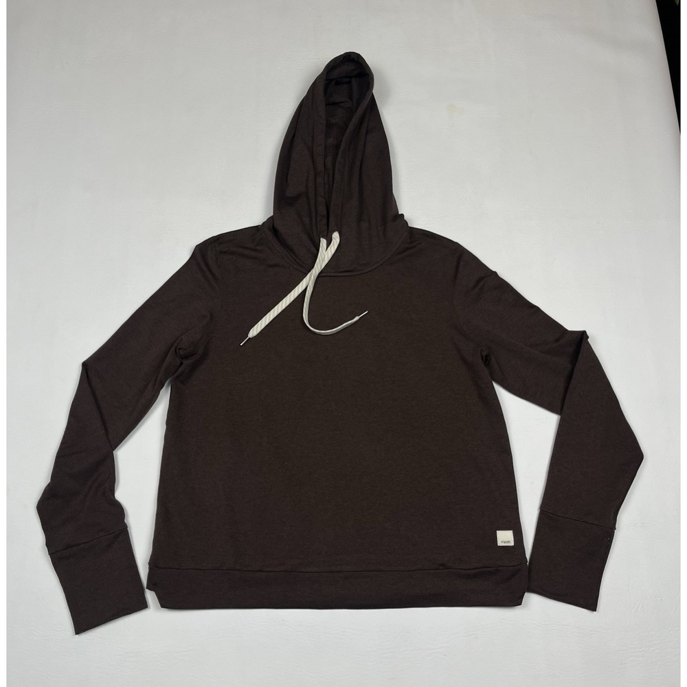 Vuori Halo Essential Hoodie Womens XS Brown DreamKnit Pullover VW226